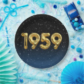 誕生日バルーン1959星紙プレート ペーパープレート (パーティー)