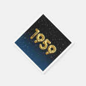 誕生日バルーン1959星 スタンダードカクテルナプキン (角)
