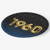誕生日バルーン1960星 ペーパープレート (アングル)