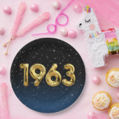 誕生日バルーン1963星紙プレート ペーパープレート (パーティー)