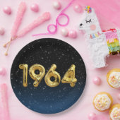 誕生日バルーン1964星紙プレート ペーパープレート (パーティー)
