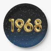誕生日バルーン1968星 ペーパープレート (正面)