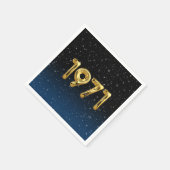 誕生日バルーン1971星ナプキンス スタンダードカクテルナプキン (角)