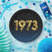 誕生日バルーン1973星紙プレート ペーパープレート (パーティー)