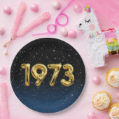 誕生日バルーン1973星紙プレート ペーパープレート (パーティー)