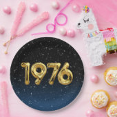 誕生日バルーン1976星紙プレート ペーパープレート (パーティー)