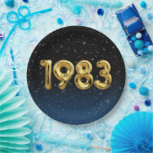 誕生日バルーン1983星紙プレート ペーパープレート (パーティー)