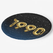 誕生日バルーン1990星紙プレート ペーパープレート (アングル)