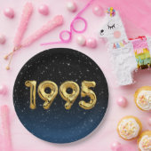 誕生日バルーン1995星 ペーパープレート (パーティー)