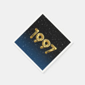 誕生日バルーン1997星ナプキンス スタンダードカクテルナプキン (角)