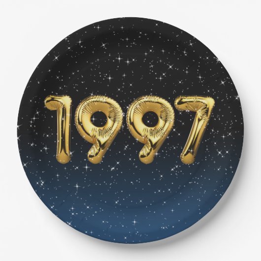 誕生日バルーン1997星 ペーパープレート (正面)
