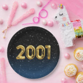 誕生日バルーン2001星紙プレート ペーパープレート (パーティー)