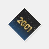 誕生日バルーン2001星 スタンダードカクテルナプキン (角)