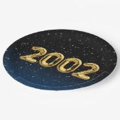 誕生日バルーン2002星紙プレート ペーパープレート (アングル)