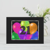 誕生日バルーン21 招待状 (スタンド正面)