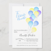 誕生日バルーン50th誕生日パーティー 招待状 (正面)