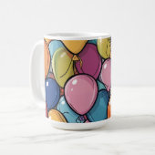 誕生日バルーン コーヒーマグカップ (正面左)