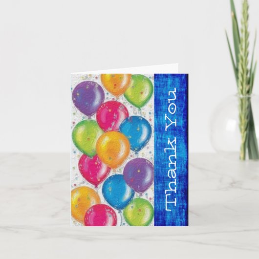 誕生日バルーン サンキューカード (正面)