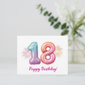誕生日バルーン シーズンポストカード (スタンド正面)