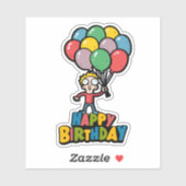 誕生日バルーン シール (シート)
