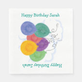 誕生日バルーン スタンダードランチョンナプキン (正面)