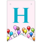 誕生日バルーン バンティングフラッグ (第2の旗)