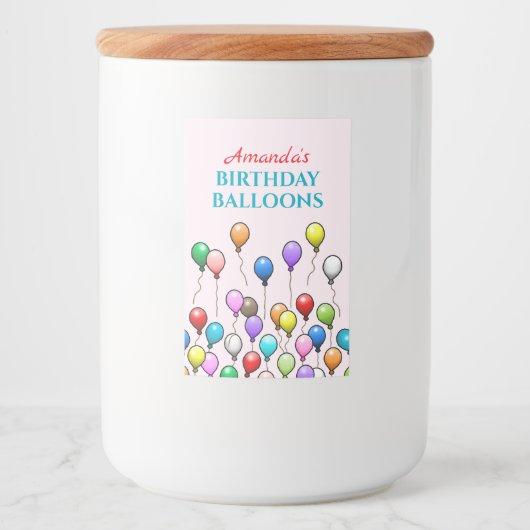 誕生日バルーン フードラベル (正面)