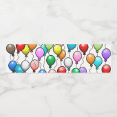誕生日バルーン ペットボトルラベル (シングルラベル)