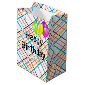 誕生日バルーン ミディアムペーパーバッグ (正面アングル)