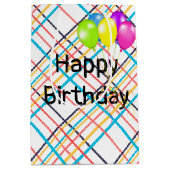 誕生日バルーン ミディアムペーパーバッグ (正面)