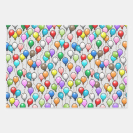 誕生日バルーン ラッピングペーパーシート
