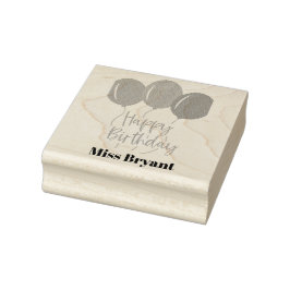 誕生日バルーン ラバースタンプ