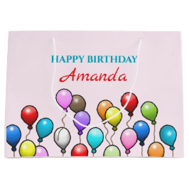 誕生日バルーン ラージペーパーバッグ