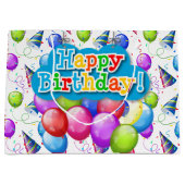 誕生日バルーン  ラージペーパーバッグ (正面)
