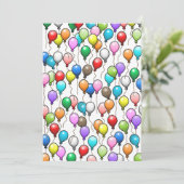 誕生日バルーン 招待状 (スタンド正面)