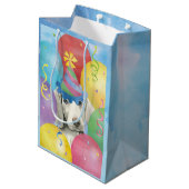 誕生日バルーンWemaraner中抱き枕 ミディアムペーパーバッグ (裏面アングル)