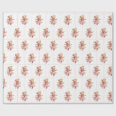 誕生日バレリナベア ラッピングペーパー (フラット)