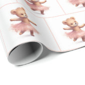 誕生日バレリナベア ラッピングペーパー (ロールコーナー)