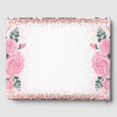 誕生日バレリナムーンパステルピンクグリッター ゲストブック (裏面)