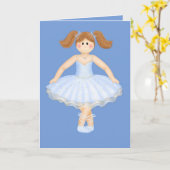 誕生日バレリーナ カード (黄色い花)