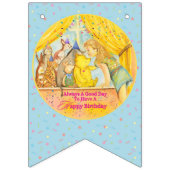 誕生日バンティング – ハッピーバースデー バンティングフラッグ (第1の旗)