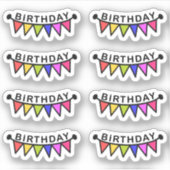 誕生日バンテージ バナー 誕生日リマインダー プランナー シール (正面)