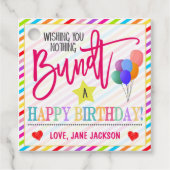 誕生日バンドケーキギフトラベル フェイバータグ (正面)