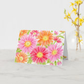 誕生日バーストデイジー喜びと恵み カード (黄色い花)