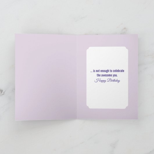 誕生日バードオブパラダイスフラワーブーケ カード (内部)