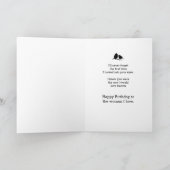 誕生日バードカップル女性私はカードを愛する カード (内部)