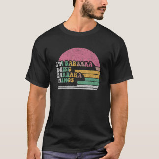 誕生日バーバラネームレトロ私はバーバラドミンバーブ Tシャツ