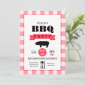 誕生日バーベキューパーソナライズされた招待状 招待状 (スタンド正面)