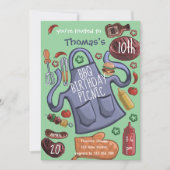 誕生日バーベキュー・ピクニックの招待状 招待状 (正面)