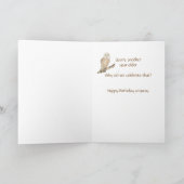 誕生日バーンフクロウなぜ我々のカー祝ドを行う カード (内部)